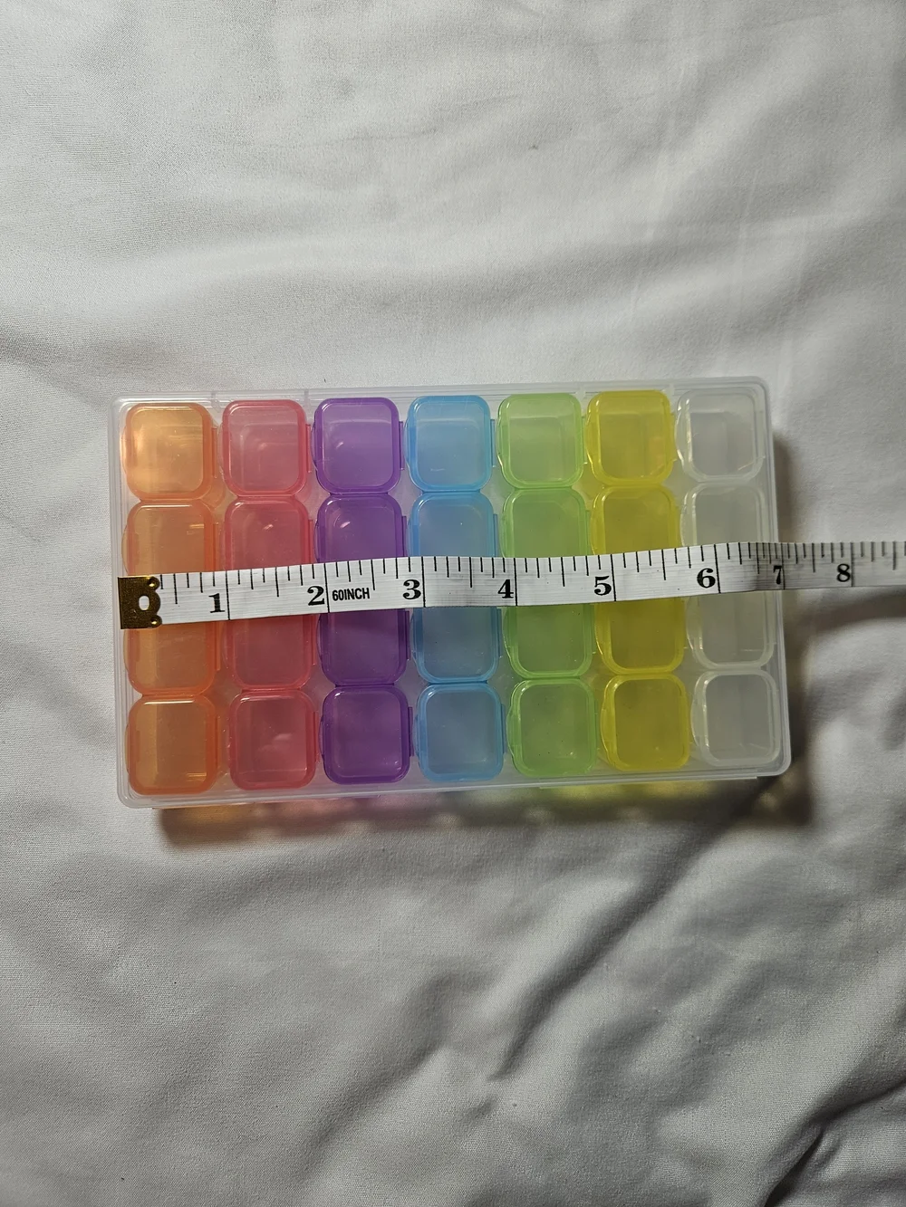 Rainbow 28-Compartment Plastic Organizer - Multicolor